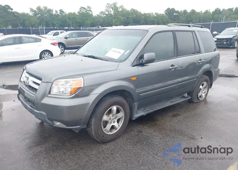 2007 Honda Pilot Ex-L из США, поврежденный, VIN 5FNYF18537B000223